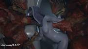 Tali in a threesome with Wrex &amp; ..Wrex - by Beowulf