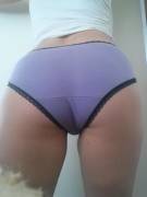 Pretty purple panties for Valentines Day. I just put these on today and the gusset is already fragrant! (xpost r/pantyselling)
