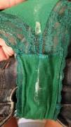 Green panties worn for 24+ hours