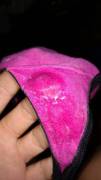 Creampie Dirty little pink thong