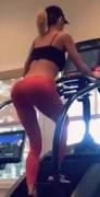 Courtney at the gym