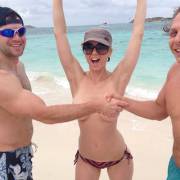 Iliza Shlesinger topless at the beach!