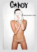 Miley Cyrus Pussy &amp; titis Full Frontal &amp; Strap-On for CANDY Magazine