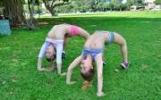Gymnastics in the park