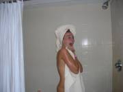 Surprised in the shower