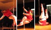 Overweight pole dancer.