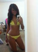 Yellow bikini