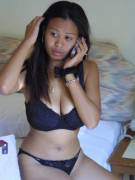 Lingerie on the phone