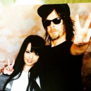 Hitomi Tanaka meets Norman Reedus of The Walking Dead