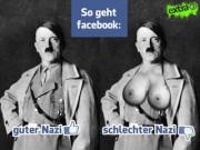 Facebook community standards: Good nazi, bad nazi.