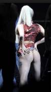 Lady Gaga holding her big ass