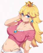 Peach is quite light on clothes too [Moisture (chichi)]