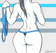 Wii fit trainer shows off her body [zeromomentai]