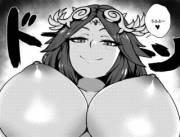 Palutena's god-like breasts
