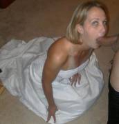 Bride on her knees [X-post from r/bestofblowjobs]