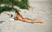 Nude Beach Reading