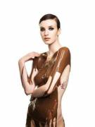 Britain's Next Top Model, Cycle 6 Contestants Posing Nude Covered in Chocolate
