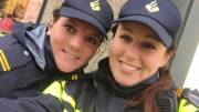A Dutch Police Officer. The girl on the Right.