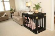 Who says your pets' cages have to be cold steel? This one fits well into any decor. Your neighbors would never know.