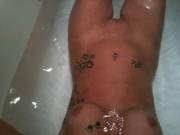 In the tub