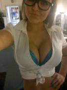Busty college girl