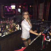 Happy bartender (XPost from r/GirlsWithGlasses)