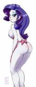 Here, have some Marshmallow booty; feat. Rarity (artist: Pia-chan)