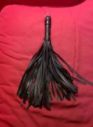 Flogger made from bicycle inner tubes