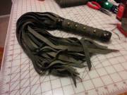 My first handmade flogger. Heavy and stingy.