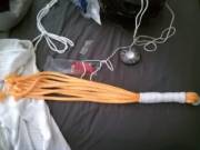 My first rope flogger! I call it Smashing Pumpkin