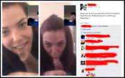 Girl facetimes ex while giving head, the ex posts it on facebook