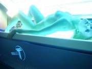 (GirlsInTanningBeds) Naked tanning by CaptainStew