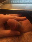 Stroking my tiny dick in the living room while my wife sleeps in the next room