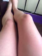 My creamy legs with a light touch of sunburn. Oh and a little spread of cute freckles :)