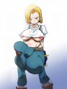 Android 18 is packing some serious weapons...