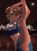 A cheerleader showing off (Ottosfoxhole)