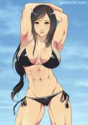 Tifa has been working out
