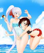 [kimmy77] Swimsuit Ruby and Weiss