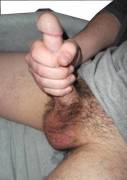 After hours of edging I grab my veiny cock, already slick with the rivers of precum. I can't help stroking myself as fast as I can as warm cum covers my cock making every stroke more intense until I tremble with the final burst of ecstasy and the last rem