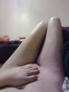 Between my legs ;) [f]