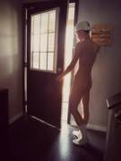 I wish all boys answered the door like this
