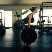 Emma Stone hitting the gym