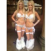 Blondes in Matching White