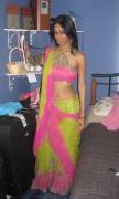 Hot Teen in Colorful Saree