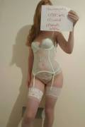 New Wife is in her wedding lingerie, waiting for a BBC - verify us please!