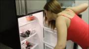 Checking the fridge