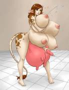 Voluptuous cow girl