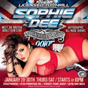 Sophie Dee is at Crazy Horse, in Atlanta, GA, on Jan 28-30th! If you live in the Southeastern, USA, you should definitely take those days off and come on by!