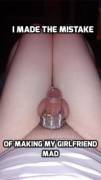 now i dont know how long i'll stay in chastity