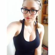 Glasses and black top